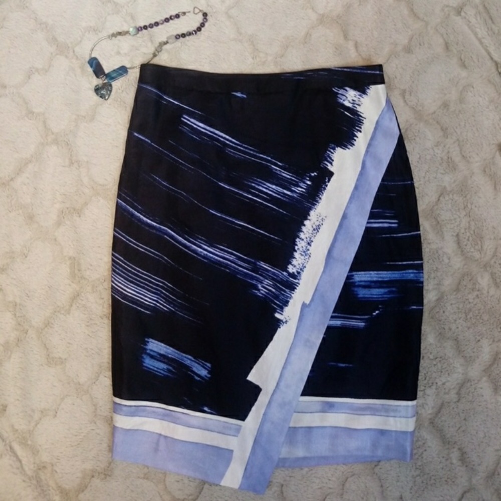 Banana Republic 6 Faux Wrap Skirt Crossover Style